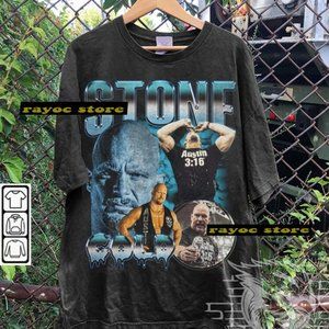 Vintage Stone Cold Shirt, Steve Austin Wrestling T-shirt, 90s Graphic Tee, Unise